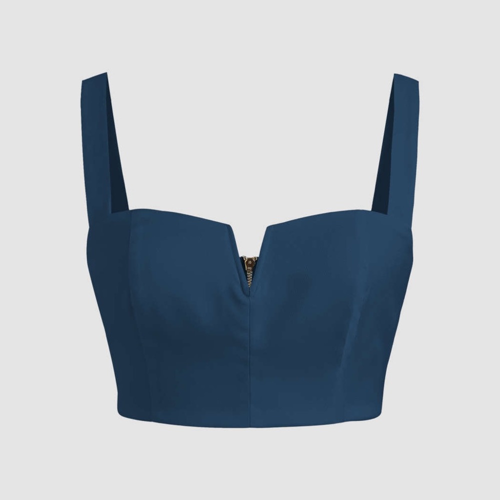 CIDER Two Piece Teal Crop Top and Trouser (xs)